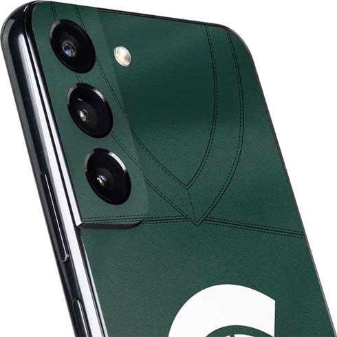 Michigan State University Green Jersey Galaxy S22 Skin
